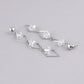 VOJ Women Silver Plated Flower Beads Drop Studs Earrings - Swadesiicart