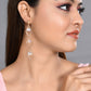 VOJ Women Gold-Polished Flower Beads Drop Studs Earrings - VOJ (Valley Of Jewellery)