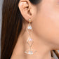 VOJ Women Gold-Polished Flower Beads Drop Studs Earrings - Swadesiicart