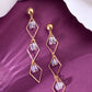 VOJ Women Gold-Polished Flower Beads Drop Studs Earrings - Swadesiicart