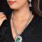 VOJ Women Silver Plated Oxidised Jewellary Set - Swadesiicart