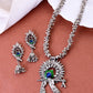 VOJ Women Silver Plated Oxidised Jewellary Set - Swadesiicart