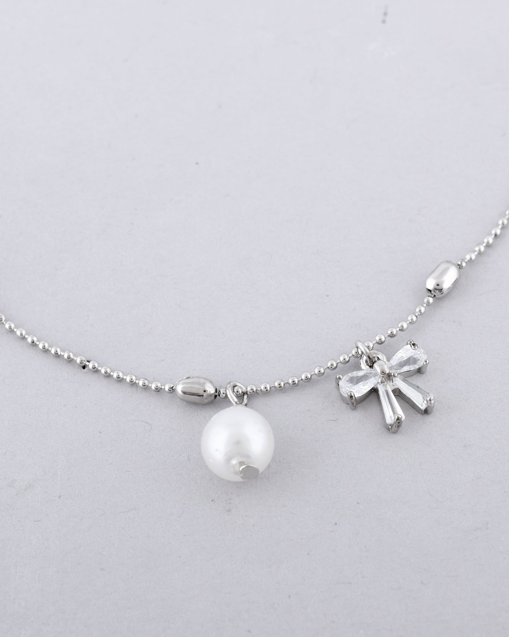 VOJ Women Dimond Silver Plated Anklets - Swadesiicart