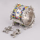 VOJ Women Multicolor Beads Oxidise Cuff Bracelet - VOJ (Valley Of Jewellery)