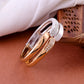 VOJ Women Stainless Steel Gold And Silver Polished Dimond Bracelet - Swadesiicart