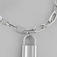 VOJ Mens Silver Plated Lock Bracelet - VOJ (Valley Of Jewellery)