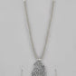 VOJ Women Oxidised Silver-Plated Peacock Jewellery Set - Swadesiicart