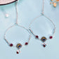 VOJ Pack of 2 Silver Plated Peacock Anklets - Swadesiicart