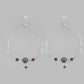 VOJ Pack of 2 Silver Plated Peacock Anklets - Swadesiicart