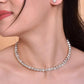 VOJ Silver Plated Beads Choker Neckless With Earring Set - VOJ (Valley Of Jewellery)