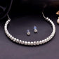 VOJ Silver Plated Beads Choker Neckless With Earring Set - Swadesiicart