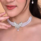 VOJ Gold-Polished Kundan Studsed And Beaded Choker Necklace and Earring Set - VOJ (Valley Of Jewellery)