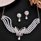 VOJ Gold-Polished Kundan Studsed And Beaded Choker Necklace and Earring Set - Swadesiicart