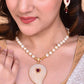 VOJ Gold-Polished Kundan Studsed And Beaded Necklace and Earring Set - VOJ (Valley Of Jewellery)