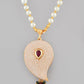 VOJ Gold-Polished Kundan Studsed And Beaded Necklace and Earring Set - Swadesiicart