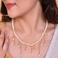 VOJ Gold-Polished Pearl Beads Necklace | Swadesiicart