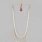 VOJ Gold-Polished Pearl Beads Necklace | Swadesiicart