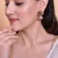 VOJ Multi Color Contemporary Jhumka Earrings - Swadesiicart
