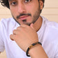 VOJ Men Leather Cuff Bracelet - Swadesiicart