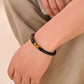 VOJ Men Leather Cuff Bracelet - Swadesiicart