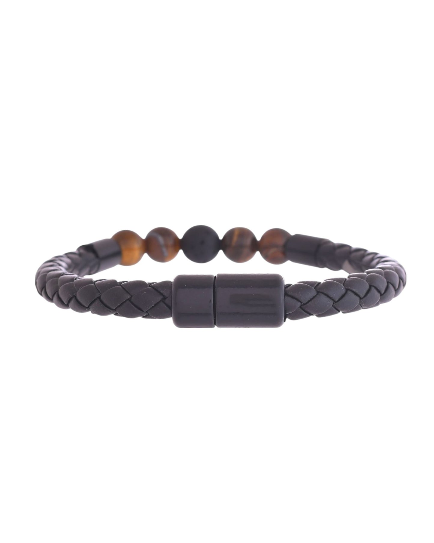 VOJ Men Leather Cuff Bracelet - Swadesiicart
