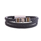VOJ Men Leather Multistrand Bracelet - Swadesiicart