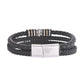 VOJ Men Leather Multistrand Bracelet - Swadesiicart