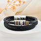 VOJ Men Leather Multistrand Bracelet - Swadesiicart