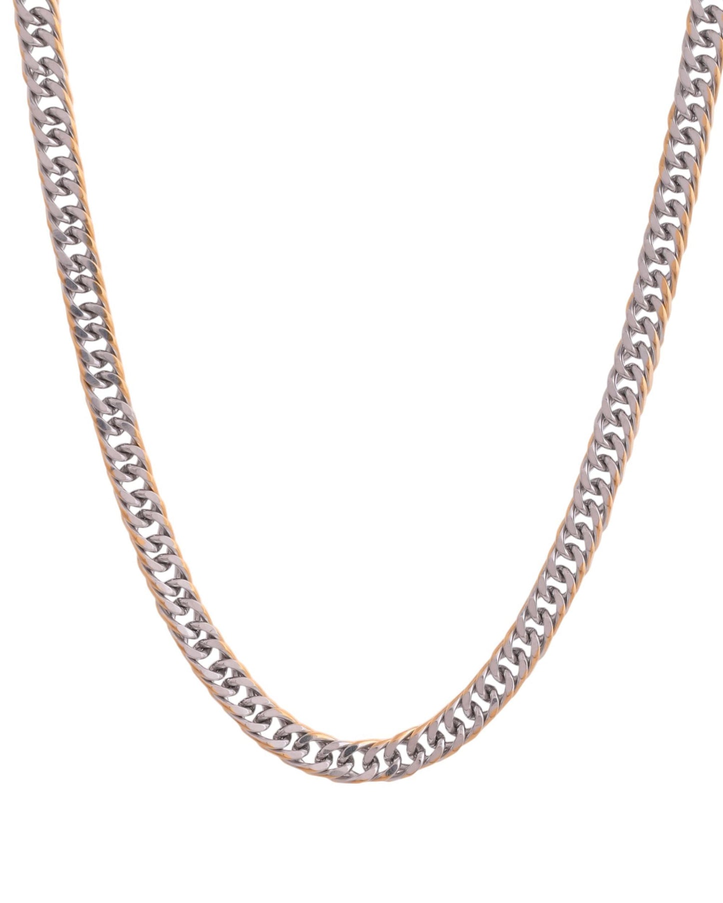 VOJ Men Dual-Plated Stainless Steel Linked Fashionable Chain - Swadesiicart