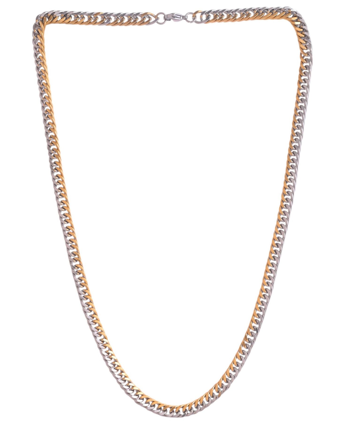 VOJ Men Dual-Plated Stainless Steel Fashionable Chain - Swadesiicart