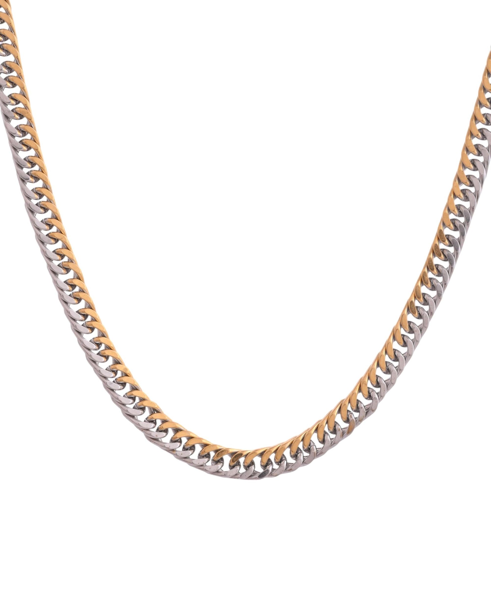 VOJ Men Dual-Plated Stainless Steel Fashionable Chain - Swadesiicart
