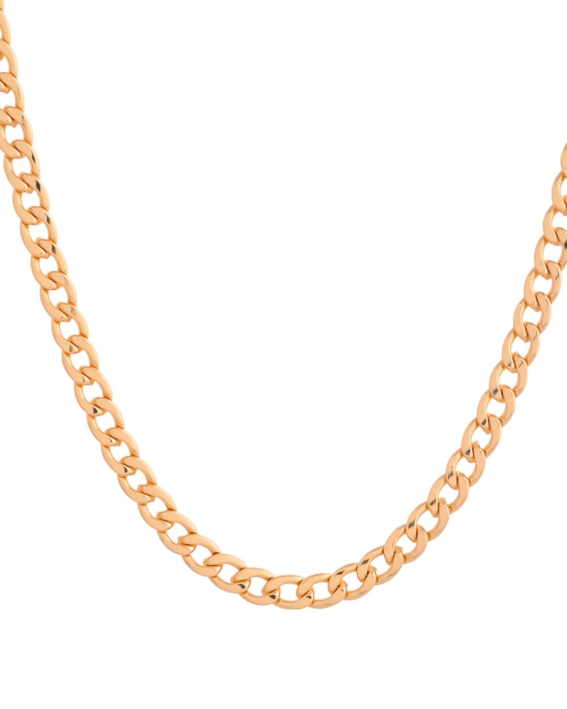 VOJ Gold Polished Stainless Steel Classic Linked Chain For Men - Swadesiicart