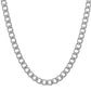 VOJ Silver Plated Stainless Steel Classic Linked Chain For Men - Swadesiicart