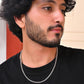 VOJ Men Stainless Steel Silver-Plated Minimal Chain - Swadesiicart