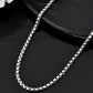 VOJ Men Stainless Steel Silver-Plated Minimal Chain - Swadesiicart