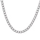 VOJ Silver Plated Stainless Steel Thick Linked Chain For Men - Swadesiicart