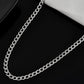 VOJ Silver Plated Stainless Steel Thick Linked Chain For Men - Swadesiicart