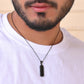 VOJ Men Stainless Steel Chain With Slab Pendant - Swadesiicart