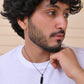 VOJ Men Stainless Steel Chain With Slab Pendant - Swadesiicart