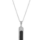 VOJ Men Silver-Plated Minimal Chain With Slab Pendant - Swadesiicart