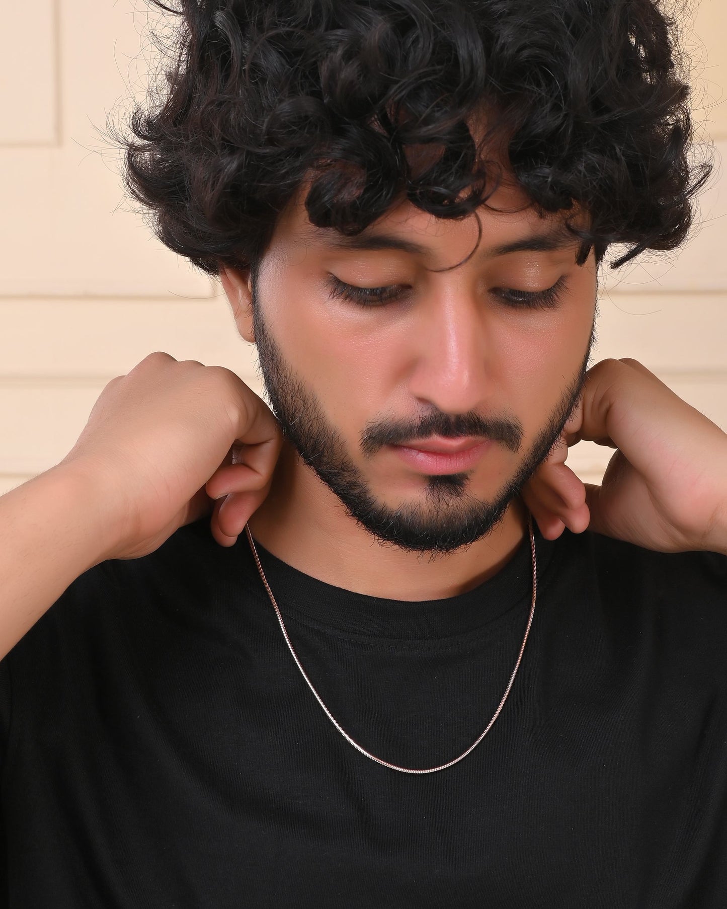 VOJ Copper Gold Polished Minimal Chain For Men - Swadesiicart