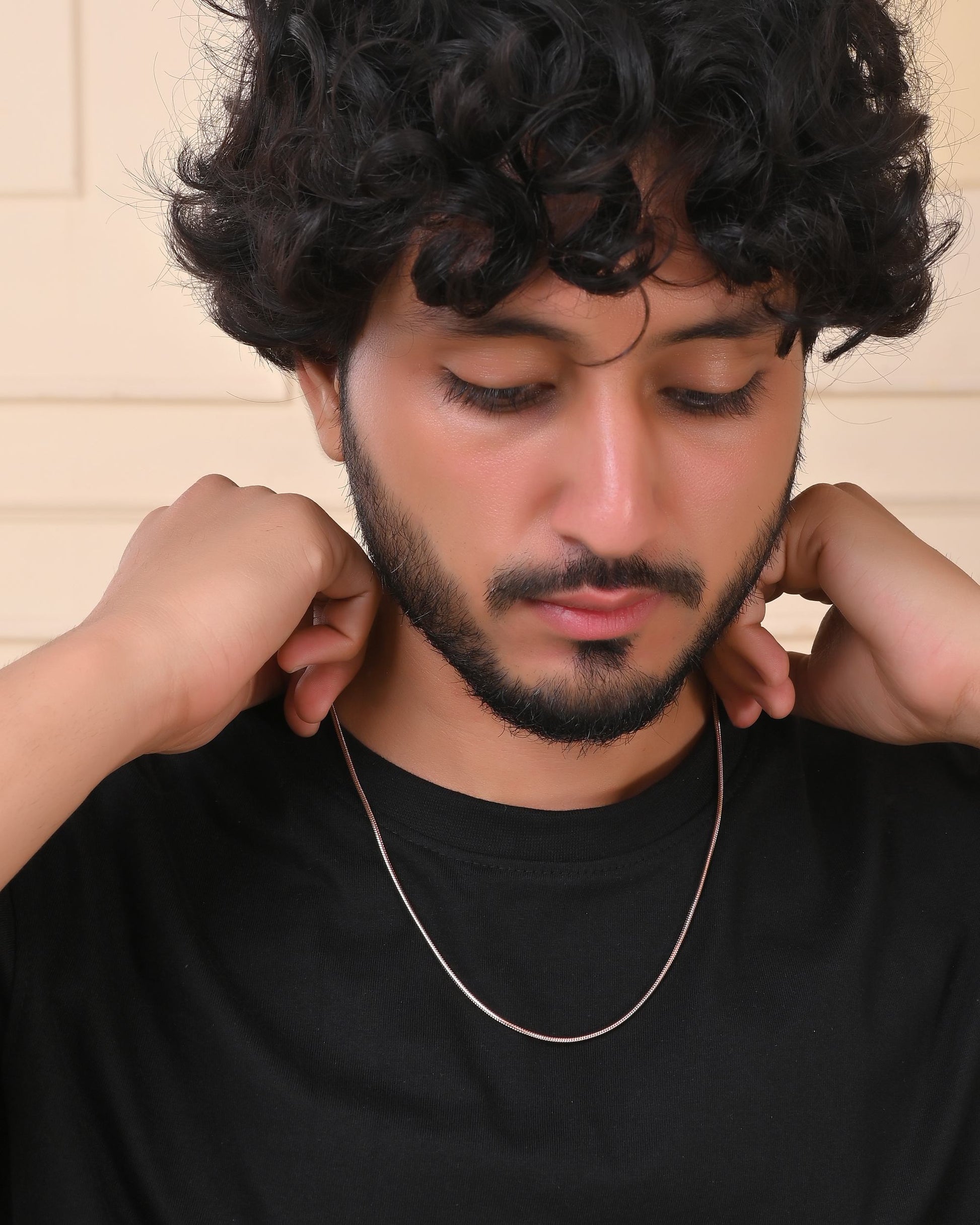 VOJ Copper Gold Polished Minimal Chain For Men - Swadesiicart