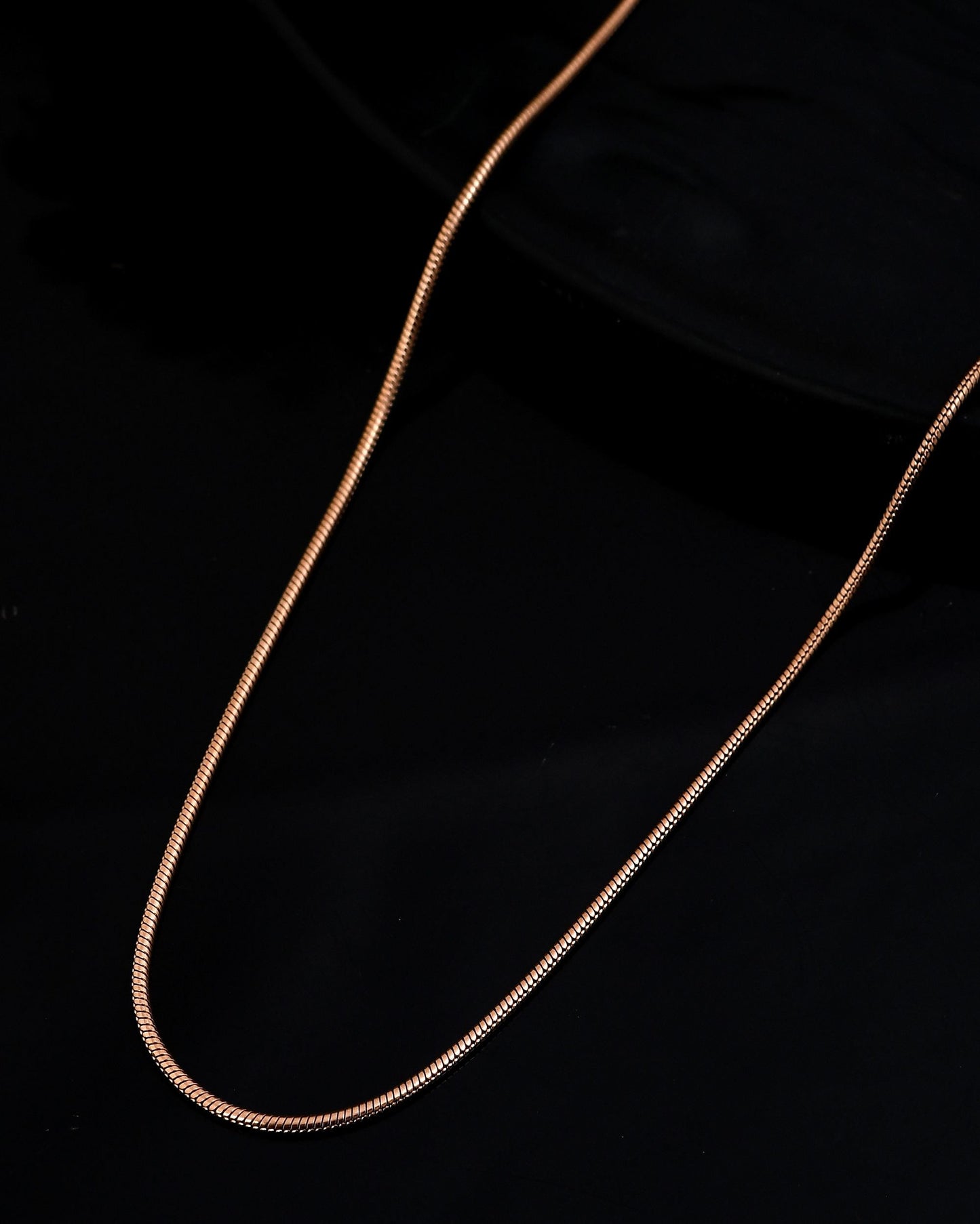 VOJ Copper Gold Polished Minimal Chain For Men - Swadesiicart