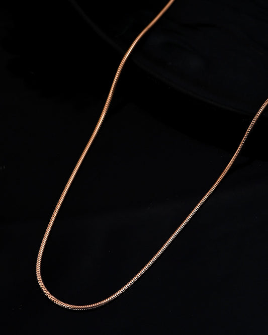 VOJ Copper Gold Polished Minimal Chain For Men - Swadesiicart