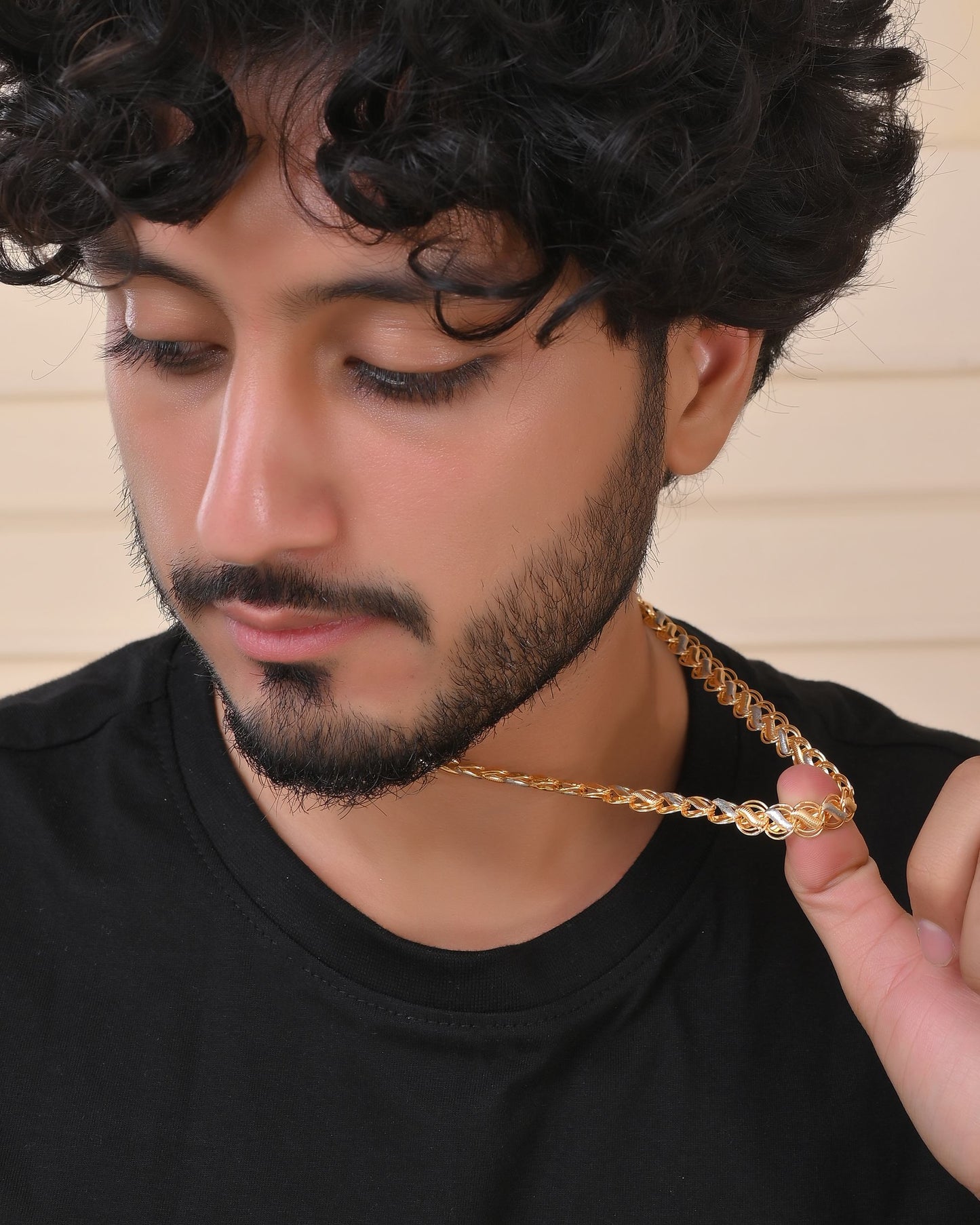VOJ Men Dual-Plated Designer Chain - Swadesiicart