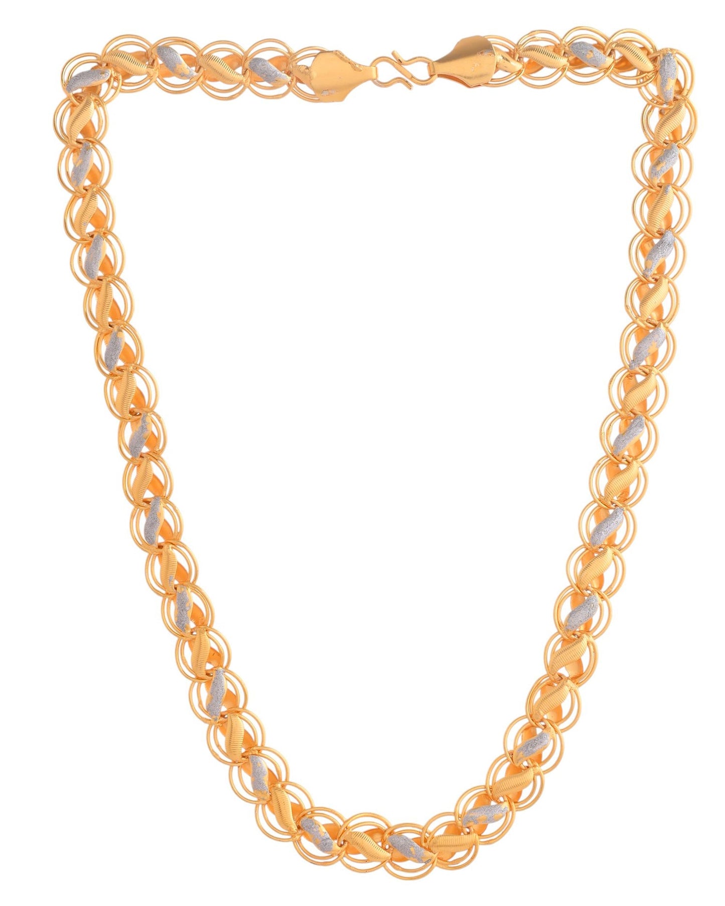 VOJ Men Dual-Plated Designer Chain - Swadesiicart