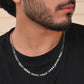 VOJ Men's Silver Plated Linked Chain - Swadesiicart