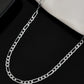 VOJ Men's Silver Plated Linked Chain - Swadesiicart