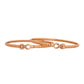 VOJ Set Of 2 Gold Polished AD Studded Infinite Shaped Bangles - Swadesiicart