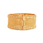VOJ Set Of 2 Gold Polished Hand Crafted Bangles - Swadesiicart